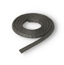 Brunner Ofendichtung | Strickschnur 11mm Schwarz VA-umflochten | Meterware