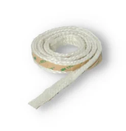 Brunner Ofendichtung | Textilglasdichtung 10x3 Mm Weiß | Selbstklebend | Meterware