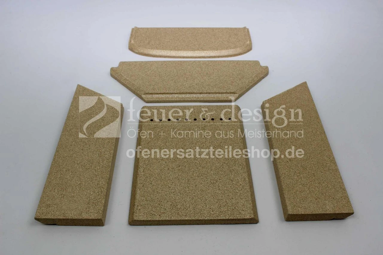 Contura 860T Feuerraumauskleidung | Vermiculitesatz 1 Contura 860T Feuerraumauskleidung | Vermiculitesatz