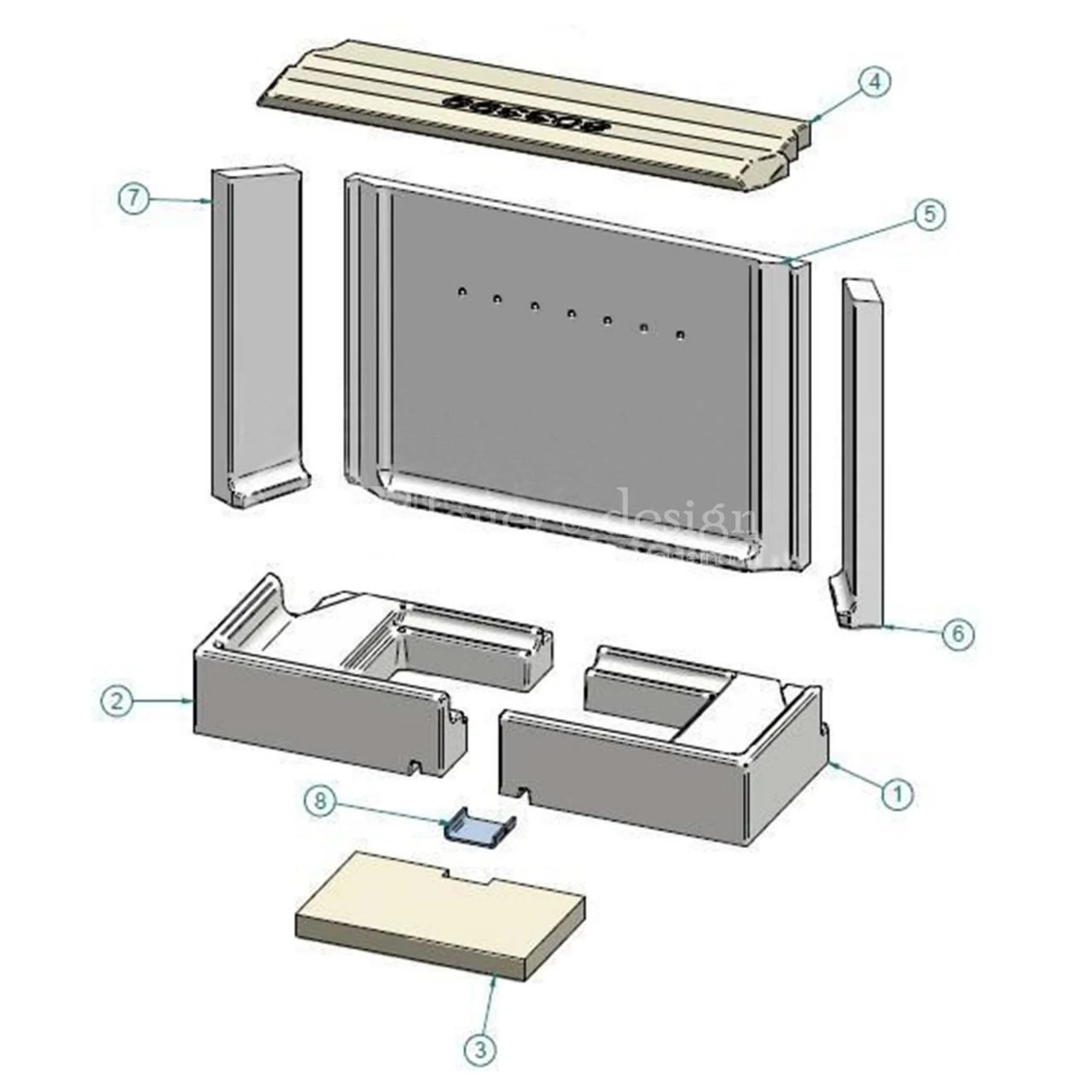 Contura I51 Feuerraumauskleidung | Vermiculitesatz 1 Contura I51 Feuerraumauskleidung | Vermiculitesatz
