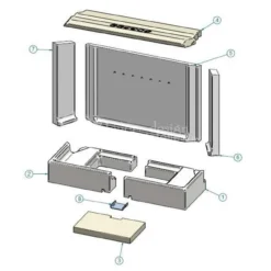 Contura I50 | I51A | I51AN | I51T | I51S Feuerraumauskleidung | Vermiculitesatz